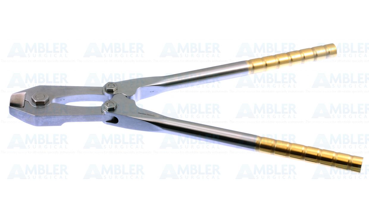 Pin Cutter, Side Cutting, Stainless, 1/4" (6.3mm) Max Cutting Capacity, 18 1/2" (47.0 Cm)